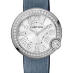 Cartier Ballon Blanc de Cartier Watch – 30 mm Steel Diamond Case – Silver Dial – Calfskin Strap – W4BL0003