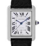 Cartier Tank Solo Extra Large Model Watch – 31 x 40.85 mm Steel Case – Black Alligator Strap – W5200027