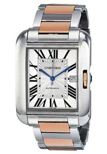 Cartier Tank Anglaise Watch – Large Steel And Pink Gold Case – W5310006