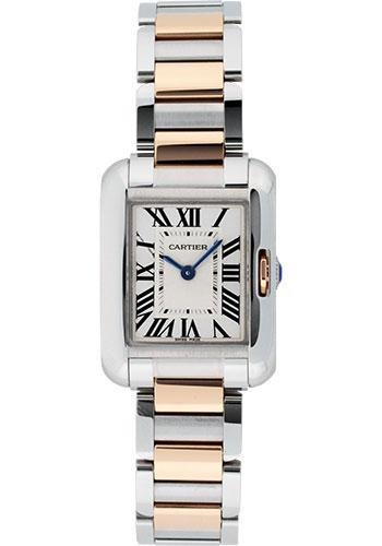 Cartier Tank Anglaise Watch – Small Steel And Pink Gold Case – W5310036