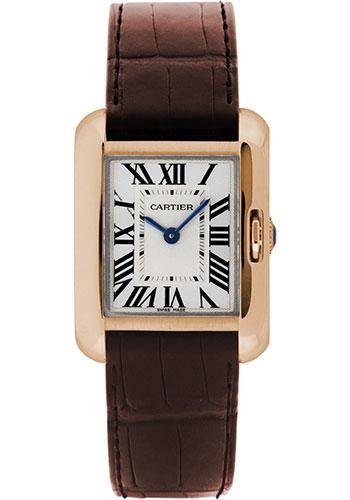 Cartier Tank Anglaise SM Watch – 30.2 mm Pink Gold Case – Brown Alligator Strap – W5310027