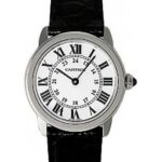 Cartier Ronde Solo Watch – Small Steel Case – Alligator Strap – W6700155