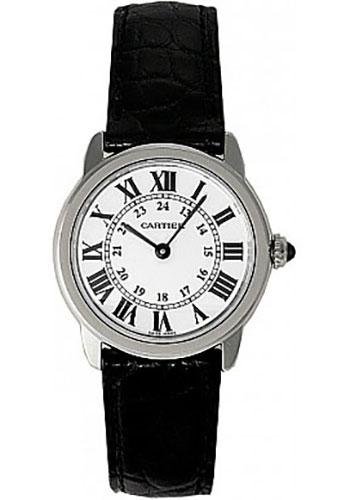 Cartier Ronde Solo Watch – Small Steel Case – Alligator Strap – W6700155