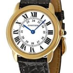 Cartier Ronde Solo Watch – Small Yellow Gold Case – Alligator Strap – W6700355