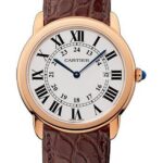 Cartier Ronde Solo De Cartier Watch – 36 mm Pink Gold Case – Brown Alligator Strap – W6701008