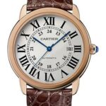 Cartier Ronde Solo de Cartier Extra Large Model Watch – 42 mm Pink Gold And Steel Case – Matt Brown Alligator Strap – W6701009