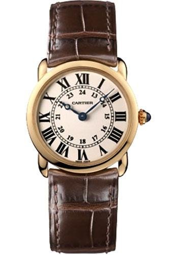 Cartier Ronde Louis Cartier Watch – Small Pink Gold Case – Alligator Strap – W6800151