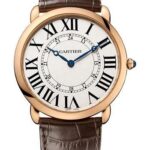 Cartier Ronde Louis Cartier 42 MM Watch – 42 mm Pink Gold Case – Dark Brown Alligator Strap – W6801004