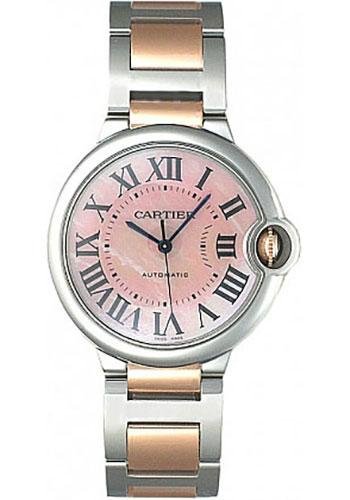 Cartier Ballon Bleu de Cartier Watch – Medium Steel And Pink Gold Case – Pink Mother-of-Pearl Dial – W6920033