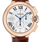Cartier Ballon Bleu de Cartier Watch – 46.8 mm Pink Gold Case – Silvered Dial – Brown Alligator Strap – W6920074