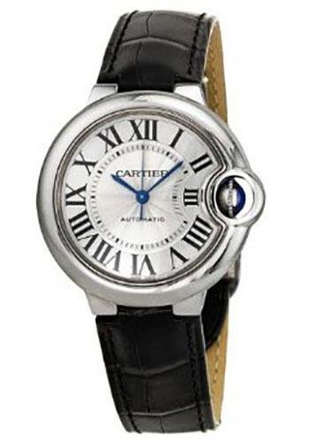 Cartier Ballon Bleu de Cartier Watch – 33 mm Steel Case – Black Alligator Strap – W6920085