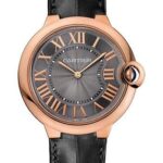 Cartier Ballon Bleu De Cartier Watch – 40 mm Pink Gold Case – Gray Dial – Gray Alligator Strap – W6920089