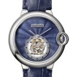 Cartier Ballon Bleu De Cartier Watch – 39 mm White Gold Case – Blue Dial – Dark Blue Alligator Strap – W6920105