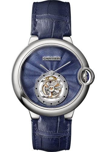Cartier Ballon Bleu De Cartier Watch – 39 mm White Gold Case – Blue Dial – Dark Blue Alligator Strap – W6920105