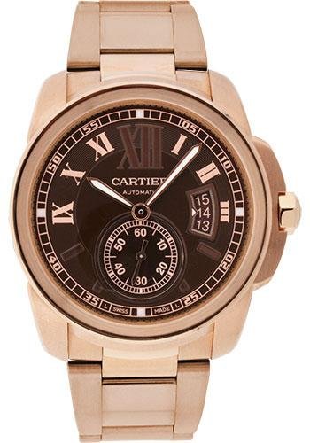 Cartier Calibre de Cartier Watch – 42 mm Pink Gold Case – Chocolate-Colored Dial – W7100040