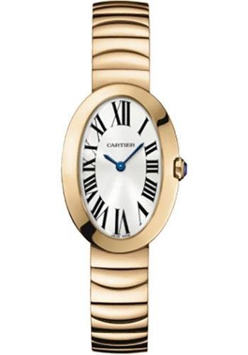 Cartier Baignoire Watch – Small Pink Gold Case – Gold Bracelet – W8000005