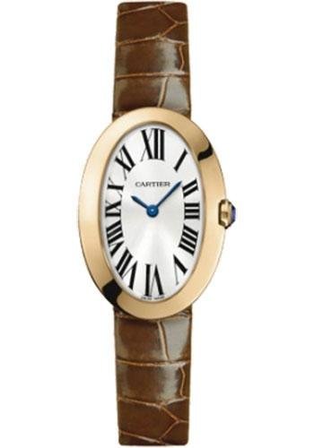Cartier Baignoire Watch – Small Pink Gold Case – Alligator Strap – W8000007