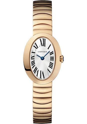 Cartier Baignoire Watch – 31.6 x 24.5 mm Pink Gold Case – Gold Bracelet – W8000015