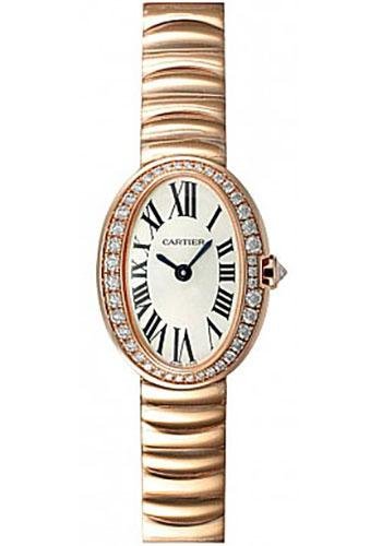 Cartier Baignoire Watch – Mini Pink Gold Diamond Case – WB520026