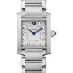 Cartier Tank Francaise Watch – 25.35 mm Steel Case – Diamond Dial – WE110006