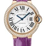 Cartier Ballon Bleu de Cartier Watch – Medium Rose Gold Case – Diamond Bezel – Alligator Strap – WE900551