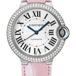 Cartier Ballon Bleu de Cartier Watch – Medium White Gold Case – Diamond Bezel – Alligator Strap – WE900651