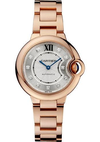 Cartier Ballon Bleu de Cartier Watch – 33 mm Pink Gold Case – Diamond Dial – WE902062