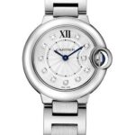 Cartier Ballon Bleu De Cartier Watch – 28 mm Steel Diamond Case – Diamond Bezel – WE902073