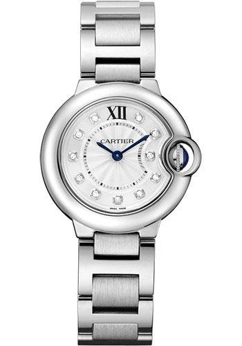 Cartier Ballon Bleu De Cartier Watch – 28 mm Steel Diamond Case – Diamond Bezel – WE902073