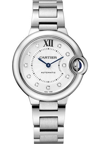 Cartier Ballon Bleu De Cartier Watch – 33 mm Steel Case – Diamond Dial – WE902074