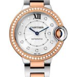 Cartier Ballon Bleu De Cartier Watch – 33 mm Pink Gold Case – Diamond Dial – Steel Bracelet – WE902077