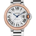Cartier Ballon Bleu de Cartier Watch – 36 mm Steel Case – Pink Gold Diamond Bezel – WE902081