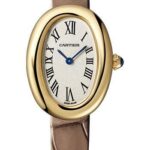 Cartier Baignoire 1920 Watch – 32 mm Yellow Gold Case – Taupe Strap – WGBA0007