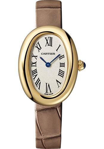 Cartier Baignoire 1920 Watch – 32 mm Yellow Gold Case – Taupe Strap – WGBA0007