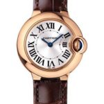 Cartier Ballon Bleu de Cartier Watch – 28 mm Pink Gold Case – Brown Alligator Strap – WGBB0007
