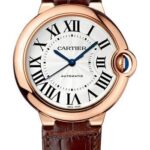 Cartier Ballon Bleu de Cartier Watch – 36.6 mm Pink Gold Case – Brown Alligator Strap – WGBB0009