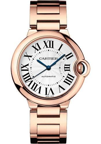 Cartier Ballon Bleu de Cartier Watch – 36 mm Rose Gold Case – Silvered Dial – Interchangeable Bracelet – WGBB0043