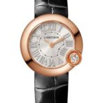 Cartier Ballon Blanc de Cartier Watch – 26 mm Pink Gold Case – Black Alligator Strap – WGBL0002