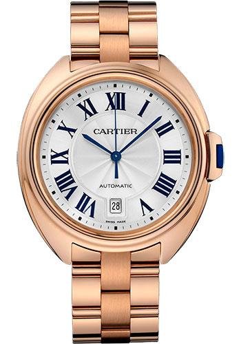 Cartier Cle De Cartier Watch – 40 mm Pink Gold Case – Silver Dial – WGCL0002