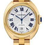 Cartier Cle De Cartier Watch – 40 mm Yellow Gold Case – Silvered Effect Dial – WGCL0003