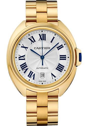 Cartier Cle De Cartier Watch – 40 mm Yellow Gold Case – Silvered Effect Dial – WGCL0003