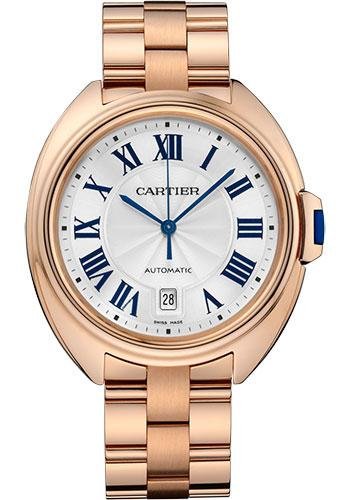 Cartier Cle de Cartier Watch – 40 mm Pink Gold Case – Silvered Dial – WGCL0020