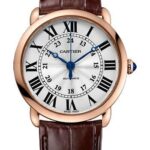 Cartier Ronde Louis Cartier Watch – 36 mm Pink Gold Case – Brown Alligator Strap – WGRN0006