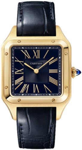 Cartier Santos-Dumont Watch large yellow Gold Leather – WGSA0115