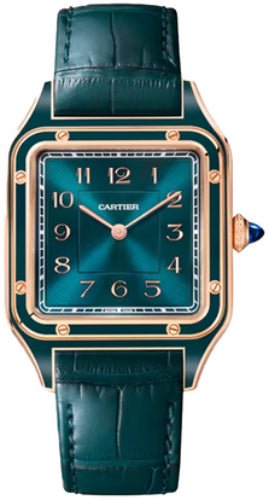 Cartier Santos-Dumont Large Rose Gold – Blue Dial – WGSA0098