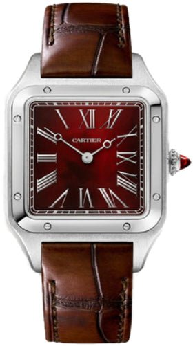 Catier Santos-Dumont Watch – Carnelian Red Dial – WGSA0102