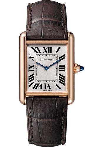 Cartier Tank Louis Cartier Watch – 33.7 mm Pink Gold Case – Brown Alligator Strap – WGTA0011