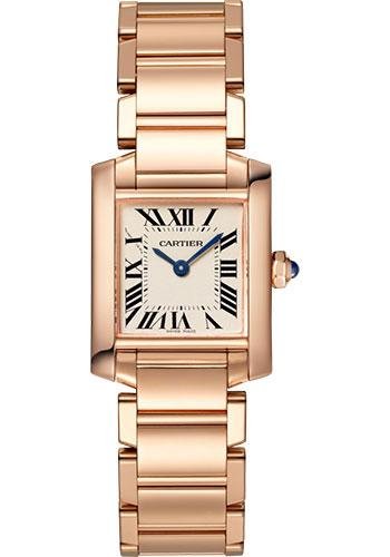Cartier Tank Francaise Watch – 25 mm Pink Gold Case – WGTA0029