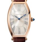 Cartier Tonneau Watch – 46.3 mm Pink Gold Case – Brown Alligator Strap – WGTN0006