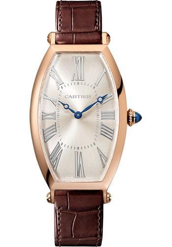 Cartier Tonneau Watch – 46.3 mm Pink Gold Case – Brown Alligator Strap – WGTN0006